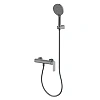 Смеситель для душа AQUAme Monza AQM6313GM с душевым набором, 3 режима, Gun metal Смеситель для душа AQUAme Monza AQM6313GM с душевым набором, 3 режима, Gun metal