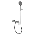 Смеситель для душа AQUAme Monza AQM6313GM с душевым набором, 3 режима, Gun metal Смеситель для душа AQUAme Monza AQM6313GM с душевым набором, 3 режима, Gun metal