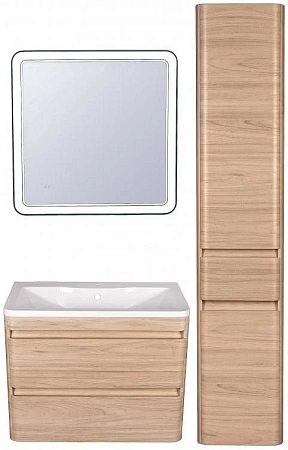 Зеркало Style Line Атлантика 80x80 с подсветкой и часами СС-00000671 Зеркало Style Line Атлантика 80x80 с подсветкой и часами СС-00000671