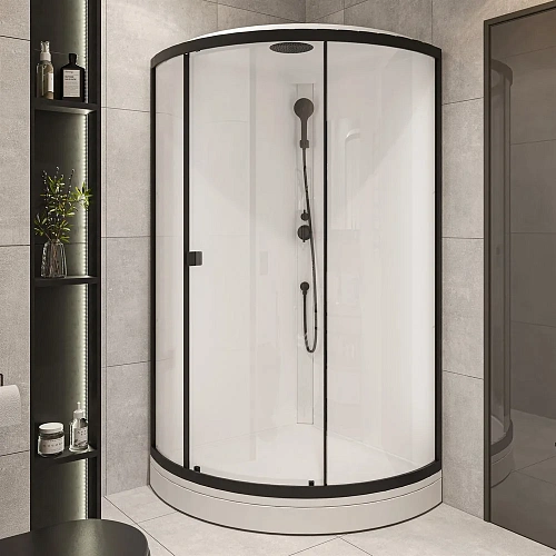 Душевая кабина STWORKI Хельсинки by Damixa Хельсинки HWHC-401-090BT 100x100, низкий поддон 562084 Душевая кабина STWORKI Хельсинки by Damixa Хельсинки HWHC-401-090BT 100x100, низкий поддон 562084