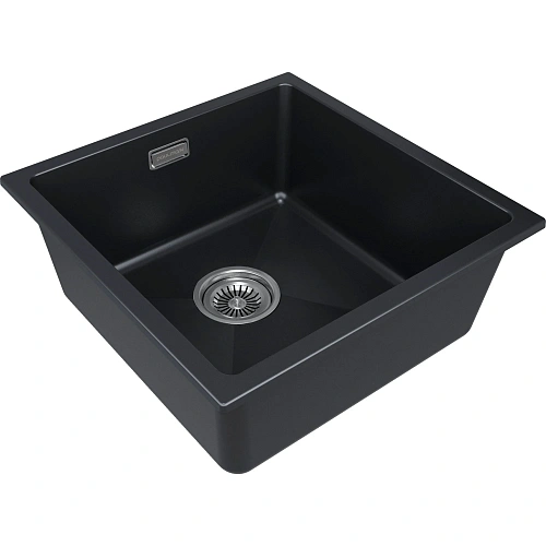 Кухонная мойка Paulmark LUMI 45UNI LU45-AN, антрацит, 455х460 Кухонная мойка Paulmark LUMI 45UNI LU45-AN, антрацит, 455х460