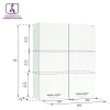 Шкаф Onika Кредо 40 см 304002 подвесной, белый, разборный Шкаф Onika Кредо 40 см 304002 подвесной, белый, разборный