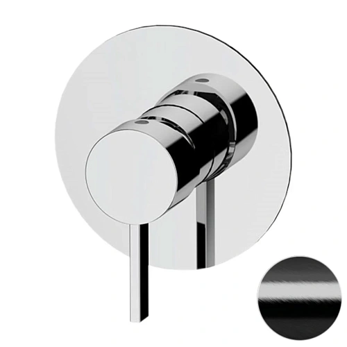 Смеситель для душа Remer Metrica MC30LCFP, черный брашированный хром Смеситель для душа Remer Metrica MC30LCFP, черный брашированный хром