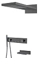 Душевая система Boheme ZODIAC Shine Gun Metal встраиваемая 132-2-SGM Душевая система Boheme ZODIAC Shine Gun Metal встраиваемая 132-2-SGM