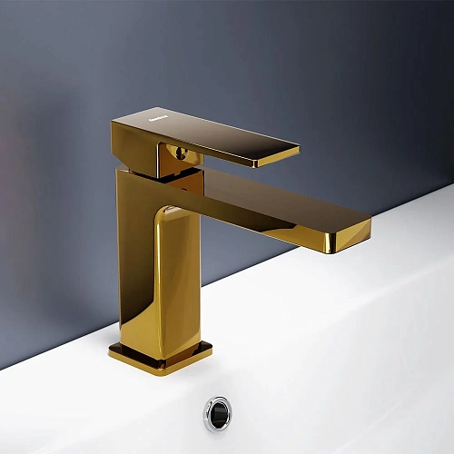 Смеситель для раковины Damixa Gala 530210600 золото Смеситель для раковины Damixa Gala 530210600 золото