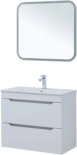 Тумба под раковину Aquanet Практика 80 белый матовый 00330459 напольная/подвесная Тумба под раковину Aquanet Практика 80 белый матовый 00330459 напольная/подвесная