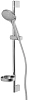 Душевой гарнитур Jacob Delafon Elite E32910-CP со штангой, шлангом, ручным душем 110 мм, мыльницей, 