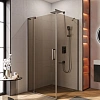 Душевой уголок CEZARES SLIDER-AH-1-100-100/110-BR-GM 100-110x100см стекло тонированное (бронза), профиль оружейная сталь Душевой уголок CEZARES SLIDER-AH-1-100-100/110-BR-GM 100-110x100см стекло тонированное (бронза), профиль оружейная сталь