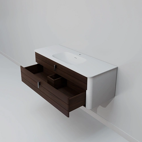 Тумба с раковиной ArtDecco Gabriella 120 AGB12W24S100 черный орех Тумба с раковиной ArtDecco Gabriella 120 AGB12W24S100 черный орех