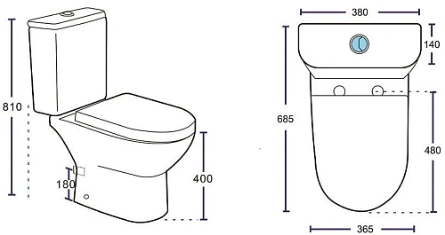 Бачок для унитаза Aquanet Ray-C-1 Бачок для унитаза Aquanet Ray-C-1