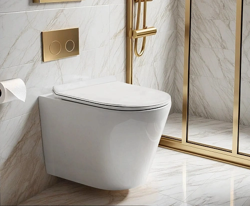 Унитаз подвесной Ceruttispa FARO Aria CT10833 Tornado безободковый, сиденье микролифт Унитаз подвесной Ceruttispa FARO Aria CT10833 Tornado безободковый, сиденье микролифт