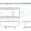 Ванна из искусственного камня Delice Diapason Ultra 170х80 DLR330051R-G с узким бортом глянцевая с ручками хром Ванна из искусственного камня Delice Diapason Ultra 170х80 DLR330051R-G с узким бортом глянцевая с ручками хром