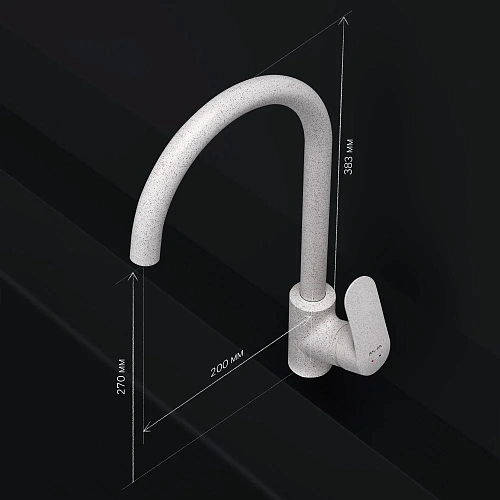 Смеситель для кухни AM.PM Like F8007133 элегантный белый Смеситель для кухни AM.PM Like F8007133 элегантный белый