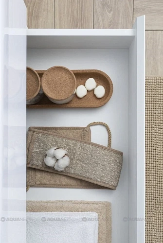 Комплект мебели Aquanet Беркли 60 белый/дуб рошелье (зеркало дуб рошелье) 00258906 Комплект мебели Aquanet Беркли 60 белый/дуб рошелье (зеркало дуб рошелье) 00258906