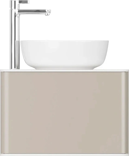 Тумба с раковиной STWORKI Ноттвиль 60 бежевый шелк, с отверстием под смеситель 414388 Тумба с раковиной STWORKI Ноттвиль 60 бежевый шелк, с отверстием под смеситель 414388