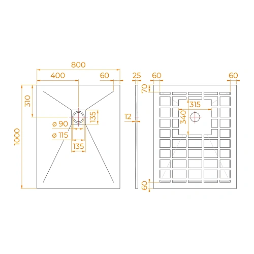 Душевой поддон RGW STONE TRAY-G 800x1000 прямоугольный 14152810-02-11 Душевой поддон RGW STONE TRAY-G 800x1000 прямоугольный 14152810-02-11
