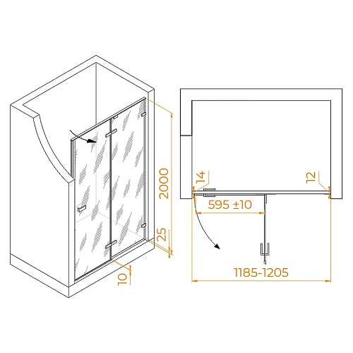Душевая дверь RGW Stilvoll SV-004Gr 1200 мм серый 353200412-110 Душевая дверь RGW Stilvoll SV-004Gr 1200 мм серый 353200412-110