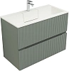 Тумба с раковиной Aquanet Джейн 90 00332518 мисти грин