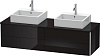 Картинка анонса товара «тумба под раковину duravit xsquare xs4917b4040 160 см черный глянцевый»