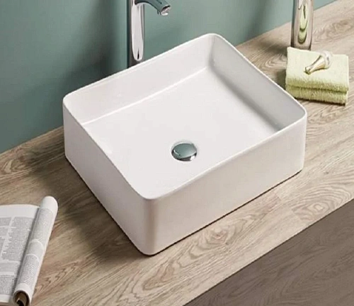 Раковина CeramaLux 7050K накладная, белый Раковина CeramaLux 7050K накладная, белый