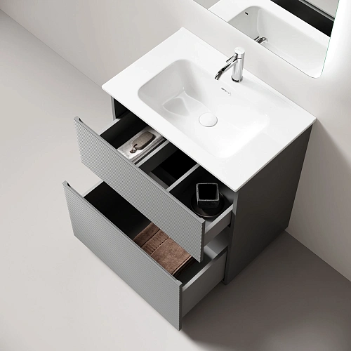 Тумба под раковину SANCOS Folk Floor FL70FES 690х445х850 Ergraut soft, напольная Тумба под раковину SANCOS Folk Floor FL70FES 690х445х850 Ergraut soft, напольная