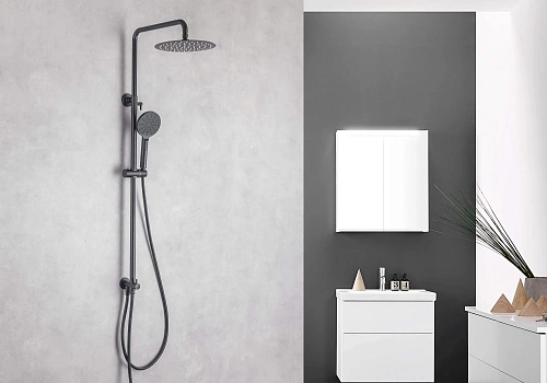 Душевая система Aquatek ВЕГА AQ2046MB черный матовый Душевая система Aquatek ВЕГА AQ2046MB черный матовый