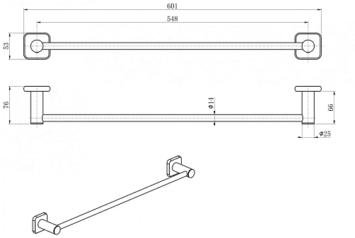 Полотенцедержатель Wonzon & Woghand хром (WW-V1101-CR) Полотенцедержатель Wonzon & Woghand хром (WW-V1101-CR)