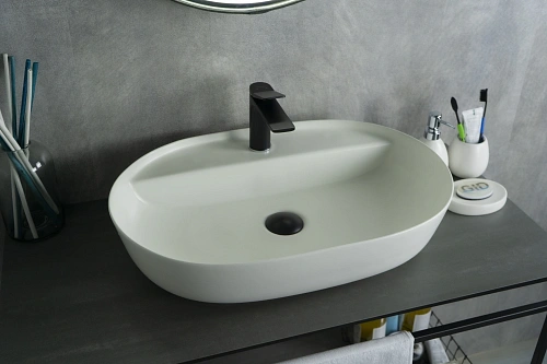 Раковина Gid Wm1346 51192 накладная белая матовая 61x41x14 Раковина Gid Wm1346 51192 накладная белая матовая 61x41x14