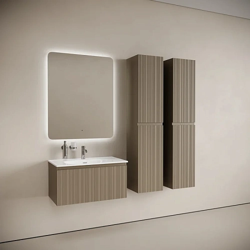 Тумба под раковину SANCOS Code CD80GB 785х453х400 серо-бежевый, подвесная Тумба под раковину SANCOS Code CD80GB 785х453х400 серо-бежевый, подвесная