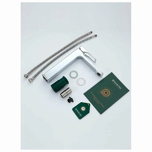 Смеситель для раковины Splenka S55.15 высокий, монолитный, хром Смеситель для раковины Splenka S55.15 высокий, монолитный, хром