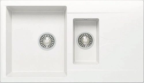 Кухонная мойка Polygran BRIG-870 №36 Белый Хлопок 627390 Кухонная мойка Polygran BRIG-870 №36 Белый Хлопок 627390