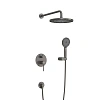 Душевая система CEZARES RELAX-DSET-GM встраиваемая, со шлангом, с держателем, оружейная сталь Душевая система CEZARES RELAX-DSET-GM встраиваемая, со шлангом, с держателем, оружейная сталь