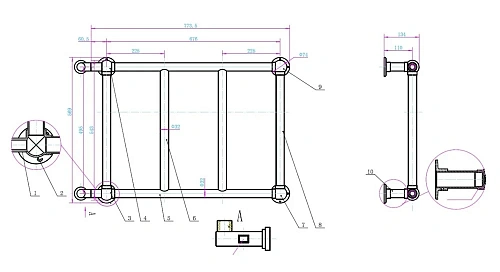 Полотенцесушитель электрический Boheme Palazzo золото 716 Полотенцесушитель электрический Boheme Palazzo золото 716