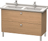 Картинка анонса товара «тумба под раковину duravit brioso br442401052 напольная 122 см европейский дуб»