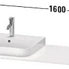 Столешница Duravit Happy D.2 Plus HP031HR8080 130 см графит Столешница Duravit Happy D.2 Plus HP031HR8080 130 см графит