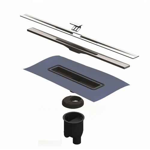 Душевой лоток BERGES SIMPEL 1000, золото глянец, S-сифон D50/105 H50 вертикальный 092013 Душевой лоток BERGES SIMPEL 1000, золото глянец, S-сифон D50/105 H50 вертикальный 092013