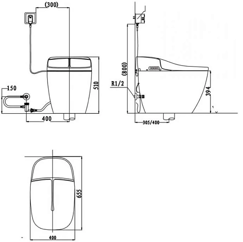 Унитаз напольный Orans Premium IT-806JD 806JD00 Унитаз напольный Orans Premium IT-806JD 806JD00