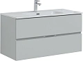 Тумба под раковину Aquanet Алвита New 100 2 ящика, серый 00277520 Тумба под раковину Aquanet Алвита New 100 2 ящика, серый 00277520