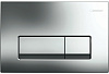 Клавиша смыва Geberit 115.105.21.1 Delta 51 пластик, цвет хром глянец.