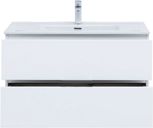 Тумба под раковину Aquanet Алвита New 90 2 ящика, белый матовый 00303920 Тумба под раковину Aquanet Алвита New 90 2 ящика, белый матовый 00303920
