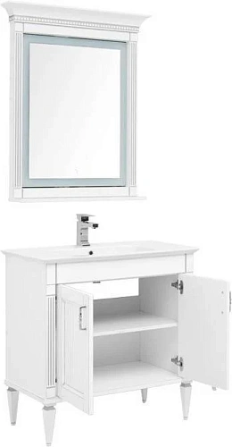 Комплект мебели Aquanet Селена 90 белый/серебро 00233126 Комплект мебели Aquanet Селена 90 белый/серебро 00233126