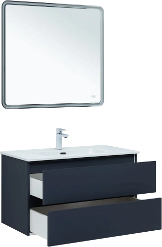 Тумба под раковину Aquanet Вега 2.0 90 маренго 00337950 подвесная Тумба под раковину Aquanet Вега 2.0 90 маренго 00337950 подвесная