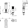 Смеситель на борт ванны Boheme Venturo 150-CR-TOUCH на 3 отверстия хром, ручка TOUCH Смеситель на борт ванны Boheme Venturo 150-CR-TOUCH на 3 отверстия хром, ручка TOUCH