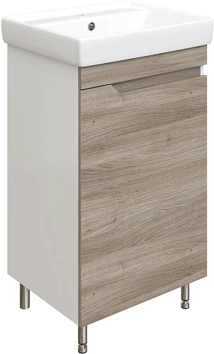 Комплект мебели DIWO Воронеж 50 напольная, ореховый дубослив, с сифоном 579748 Комплект мебели DIWO Воронеж 50 напольная, ореховый дубослив, с сифоном 579748