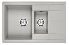 Картинка анонса товара «кухонная мойка granula 7802, базальт, кварц 775х495»