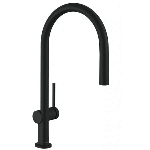 Смеситель для кухни Hansgrohe 210, с вытяжным изливом, 1jet, sBox 72803670, матовый черный Смеситель для кухни Hansgrohe 210, с вытяжным изливом, 1jet, sBox 72803670, матовый черный