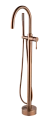 Смеситель для ванны Boheme Uno 469-CB напольный WHITE Copper Brushed Смеситель для ванны Boheme Uno 469-CB напольный WHITE Copper Brushed