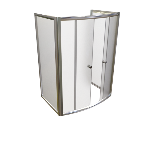 Душевой уголок Radomir Диана 1-09-2-0-0-0141 стекла матовые, профиль матовый хром Душевой уголок Radomir Диана 1-09-2-0-0-0141 стекла матовые, профиль матовый хром