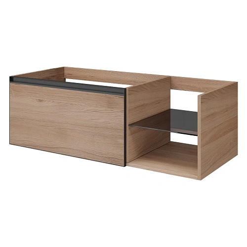 Тумба под раковину Armadi Art QUATRO 6 120см (80+40) WILLOW профиль ANTHRACITE 790-M6-120-W-A Тумба под раковину Armadi Art QUATRO 6 120см (80+40) WILLOW профиль ANTHRACITE 790-M6-120-W-A