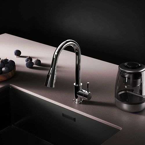 Смеситель для кухни AM.PM X-Joy S F85B07500 с вытягивающимся изливом, хром Смеситель для кухни AM.PM X-Joy S F85B07500 с вытягивающимся изливом, хром